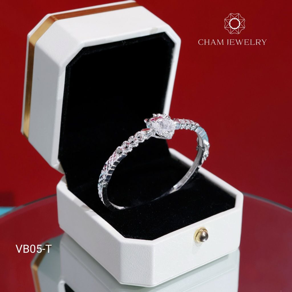Vòng Tay Bé VB05 CHAM JEWELRY, Vòng Mèo Tim (Barcode TVE42)