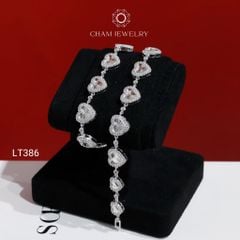 Lắc Tay LT386 CHAM JEWELRY, Lắc Tay Kiểu Trái Tim (Barcode C116L162)
