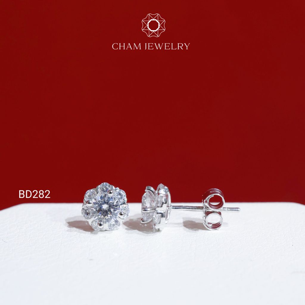 Hoa Tai BD282 CHAM JEWELRY , Chủ 4.5mm (Barcode TBD1340).