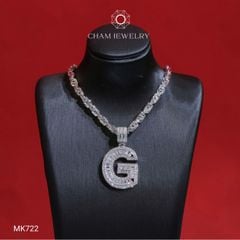 Mặt Dây Chuyền MK722 CHAM JEWELRY, Mặt Chữ G (Barcode TMCC22).