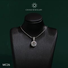 Mặt Dây Chuyền MC26 CHAM JEWELRY ,Chủ 6.3mm Moissanite  ( TVM46 - OCM36 ).