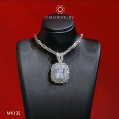 Mặt Dây Chuyền MK132 CHAM JEWELRY, Mặt Đá Nam Phi Chủ 8x10mm (Barcode TMA1445)