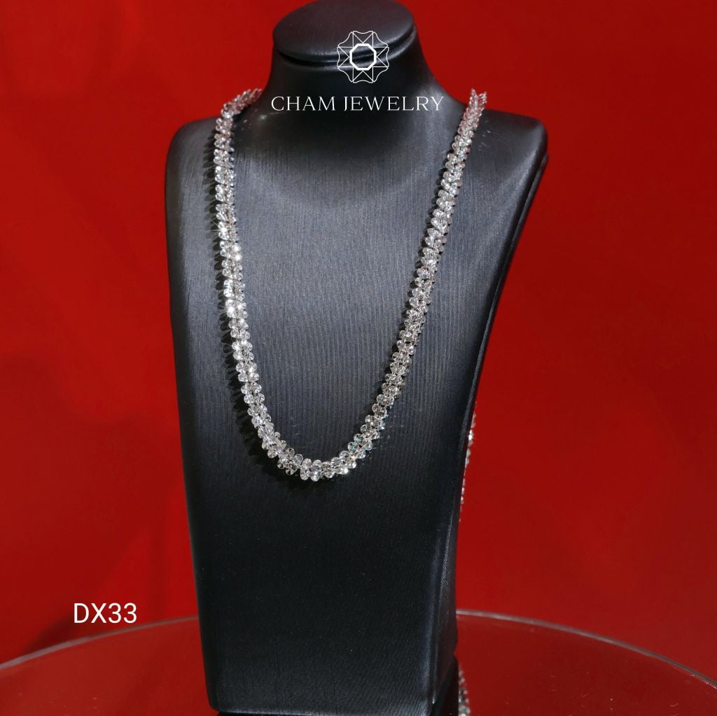 Dây Chuyền CHAM JEWELRY DX33 , Dây Xoắn Sâu Bản 4.5mm (Barcode TDBC835-TDBC834)