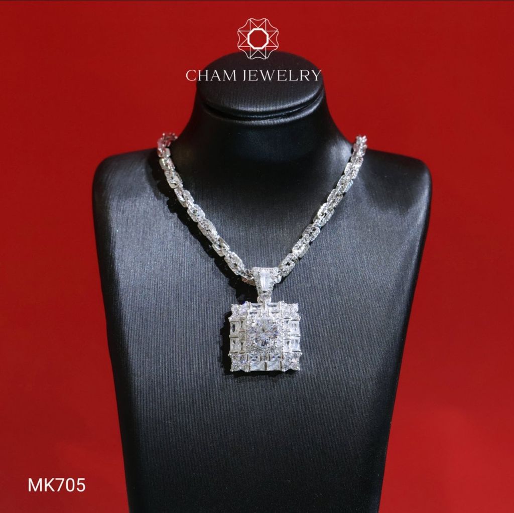 Mặt Dây Chuyền MK705 CHAM JEWELRY, Chủ 6.0mm (Barcode TMA896).