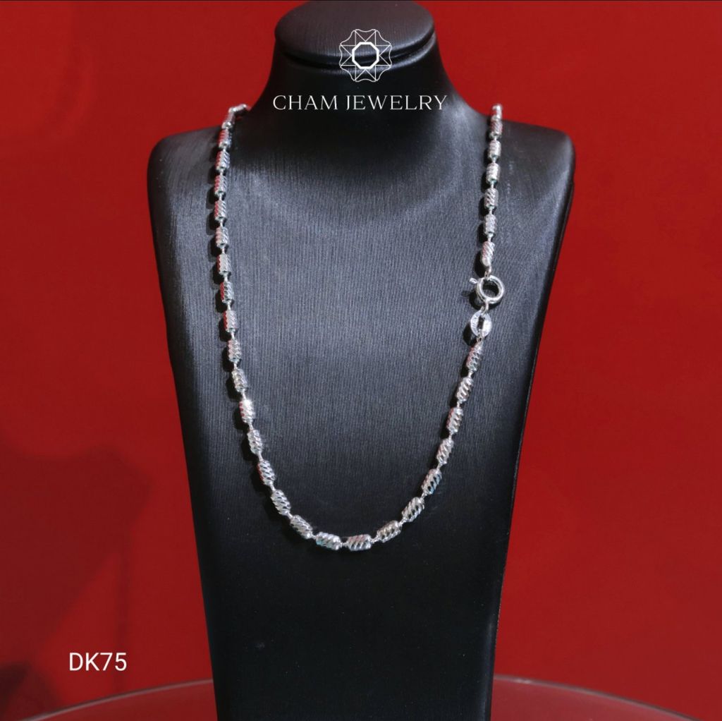 Dây Chuyền DK75 CHAM JEWELRY, Dây Bi 2.5mm ( Barcode CMKDY60 ).