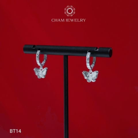 Hoa Tai CHAM JEWERLY BT14, Hoa Tai Kiểu Bướm ( Barcode TBT872).