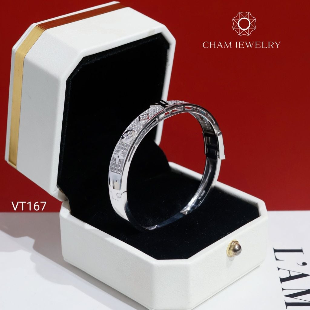 Vòng Tay VT167 CHAM JEWELRY, Bản 7.0mm (Barcode CV6581).