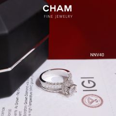 Nhẫn Nữ NNV40 Vàng 10k Chủ 5.4 Kim Cương Lab Grown Diamond