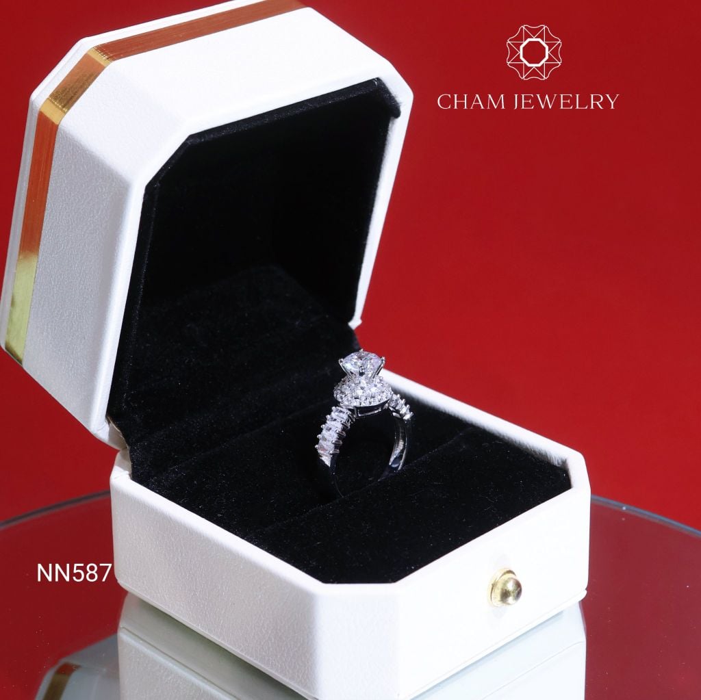 Nhẫn NN587 CHAM JEWELRY, Chủ 6.0mm (Barcode CEN35)