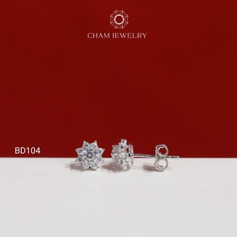 Hoa Tai BD104 CHAM JEWELRY , Chủ 3.5mm ( Barcode TBD1846).