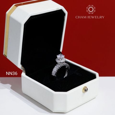 Nhẫn CHAM JEWELRY NN36, Chủ 6.0mm (Barcode TNN1653)