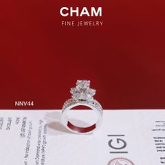 Nhẫn Nữ NNV44 Vàng 10k Chủ 6.3 Kim Cương Lab Grown Diamond