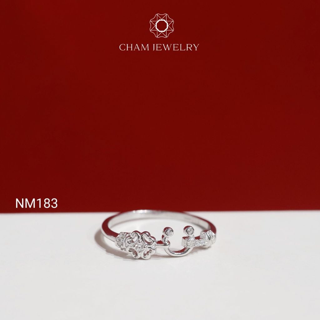 Nhẫn NM183 CHAM JEWELRY, Nhẫn Kiểu (Barcode TNT958).