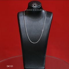 Dây Chuyền DK151 CHAM JEWELRY, Dây Mì Kim Cương Bản 1.0mm ( Barcode CDAYY214 ).