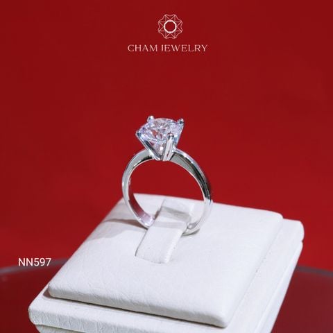 Nhẫn NN597 CHAM JEWELRY, Chủ 8.0mm (Barcode TNN1532)