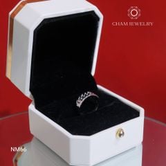 Nhẫn NM66 CHAM JEWELRY, Bản 6.0mm.
