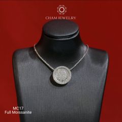 Mặt Dây Chuyền MC17 CHAM JEWELRY ,Full Moissanite Cao Cấp (Barcode OPM03).