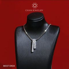 Mặt Dây Chuyền MC07 CHAM JEWELRY , Full Moissanite Cao Cấp 2.5mm (Barcode OM45).