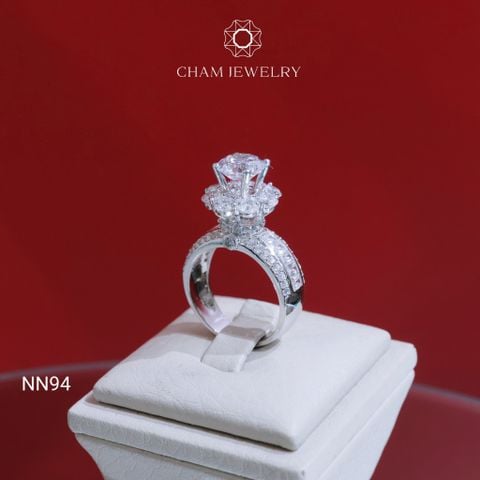 Nhẫn NN94 CHAM JEWELRY, Nhẫn Chủ 7.5mm (Barcode TNN1052).