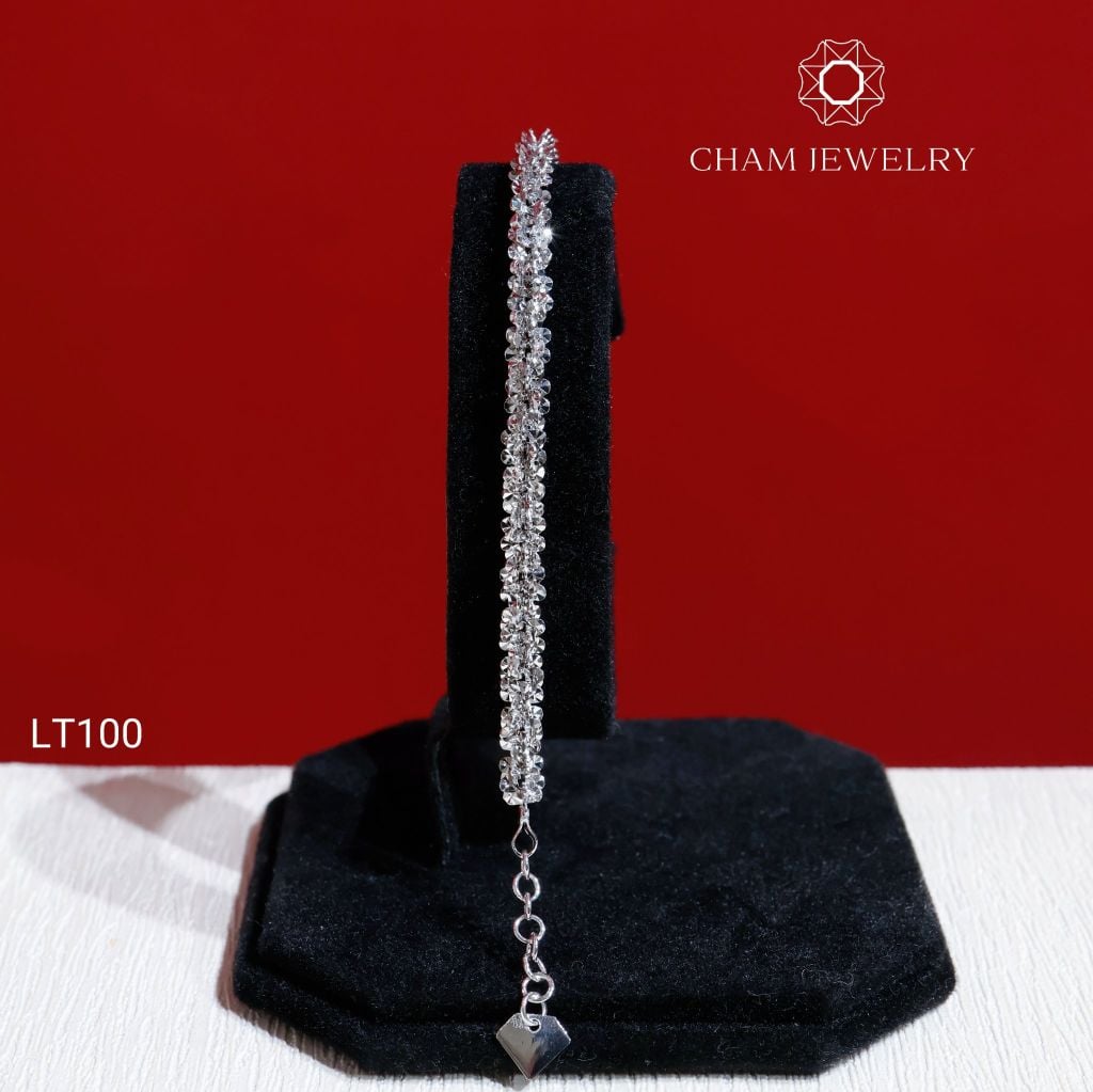 Lắc Tay CHAM JEWELRY LT100, Xoắn Pháo Hoa 5.0mm ( Barcode TLBC619).