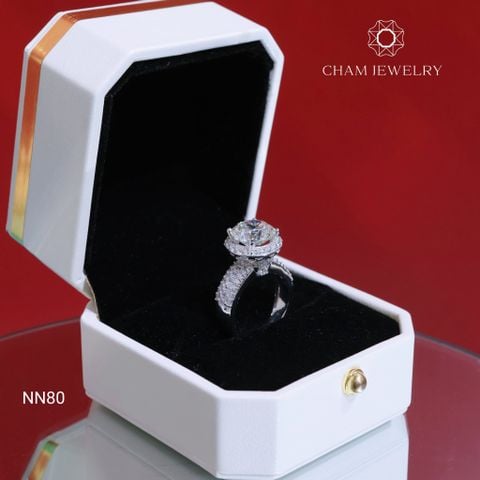Nhẫn NN80 CHAM JEWELRY , Chủ 10.0mm (Barcode CNN141).