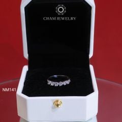 Nhẫn NM141 CHAM JEWELRY, Nhẫn Đính Đá Tim Bản 3.0mm (Barcode NNNH38).