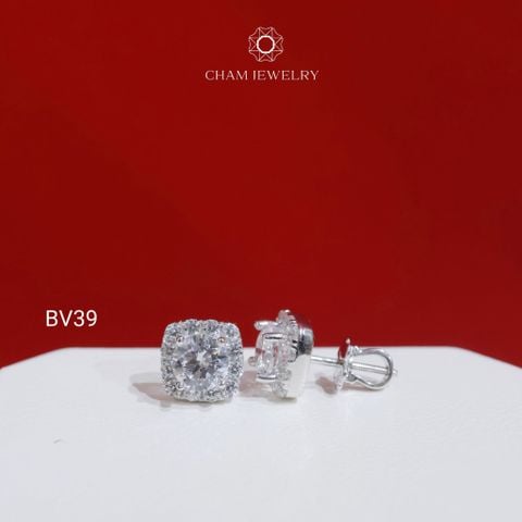 Hoa Tai BV39 CHAM JEWELRY, Chủ 6.0mm (Barcode TBV500).
