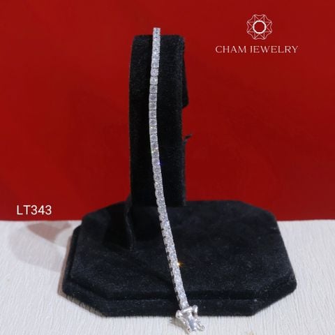 Lắc Tay LT343 CHAM JEWELRY, Lắc Tay Tennis Full Đá 2.5mm (Barcode KLT04)