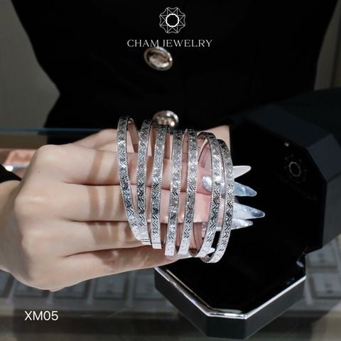 Vòng Tay CHAM JEWELRY XM05, Bản 4.0mm (Barcode TXC114)