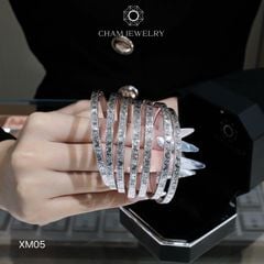 Vòng Tay CHAM JEWELRY XM05, Bản 4.0mm (Barcode TXC114)
