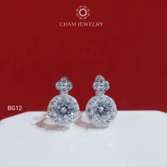 Hoa Tai BG12 CHAM JEWELRY, Chủ 6.0mm (Barcode TBG1034).