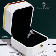 Nhẫn NC323 CHAM JEWELRY,  Chủ 5.4mm Đá Moissanite C&C  (OCNN168)