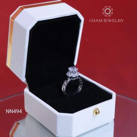 Nhẫn Nữ NN494 CHAM JEWELRY, Chủ 6.5mm (Barcode TNN1166).