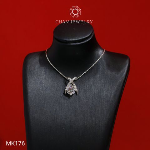 Mặt Dây Chuyền MK176 CHAM JEWELRY, Mặt Kiểu Chủ 6.5mm (Barcode TMX433).