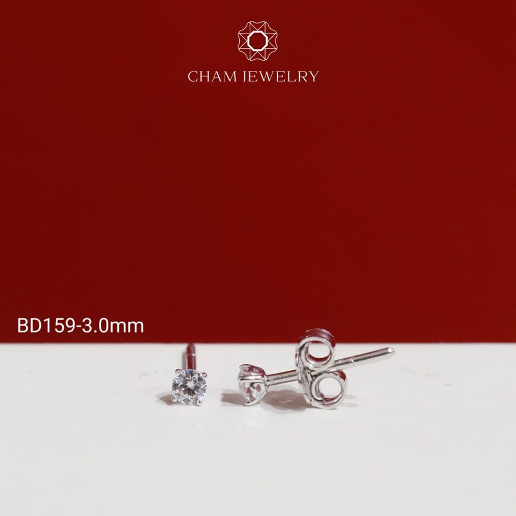 Hoa Tai BD159 CHAM JEWELRY, Đá New Zeland Khóa Đẩy (Barcode TBH28 TBH41-TBH40-TBH64-TBH80-TBH42-TBH98).