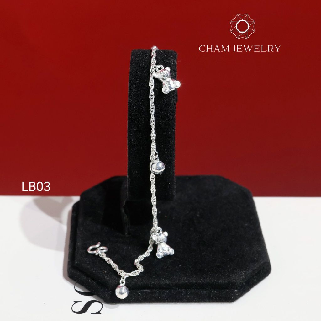 Lắc Tay Bé LB03 CHAM JEWELRY, Lắc Xoắn Charm (Barcode TLBC639)