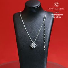 Dây Chuyền CHAM JEWELRY DF33, Moissanite Chủ 6.5mm (Barcode CDM258).