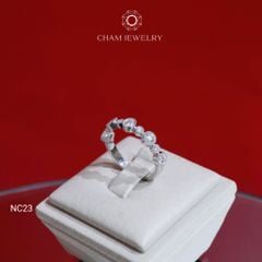 Nhẫn NC23 CHAM JEWELRY Full Moissanite (Barcode OHN06)