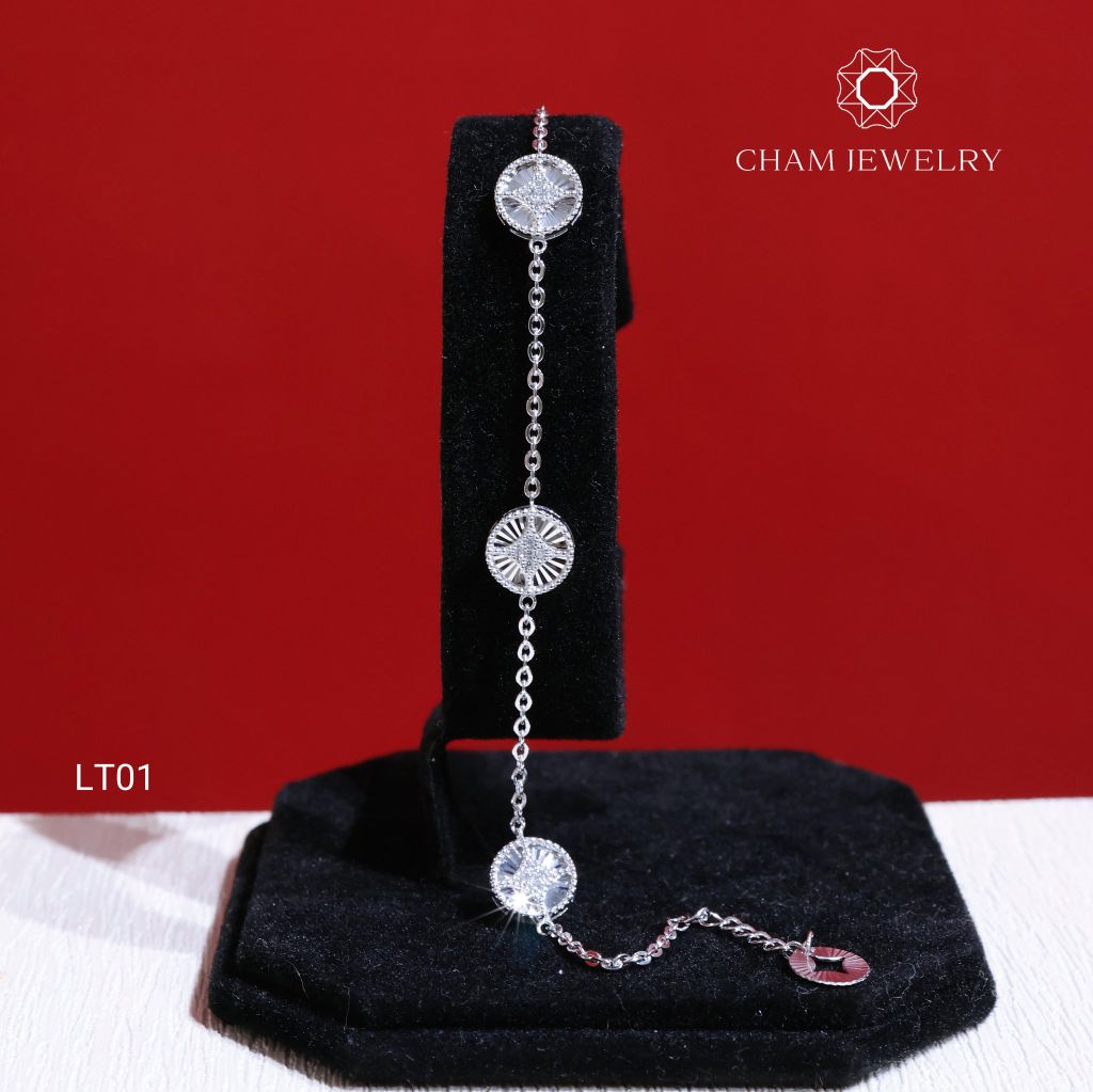 Lắc Tay LT01 CHAM JEWELRY, Lắc Tay Kim Tiền (Barcode TLT1293).
