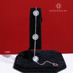 Lắc Tay LT01 CHAM JEWELRY, Lắc Tay Kim Tiền (Barcode TLT1293).