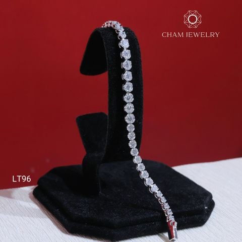 Lắc Tay LT96 CHAM JEWELRY, Lắc Tay Full Đá 3.0mm (Barcode TLT1406).