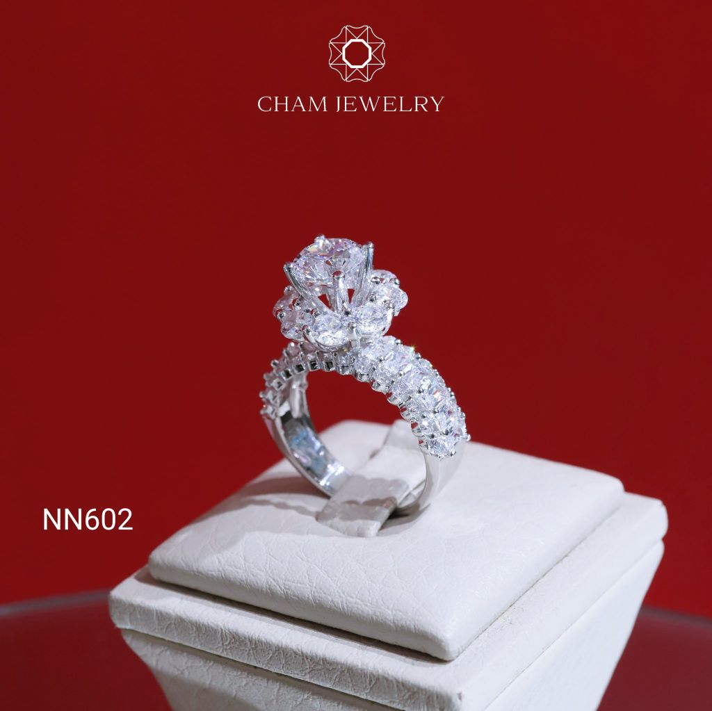 Nhẫn NN602 CHAM JEWELRY, Chủ 7.0mm (Barcode TNN1603)