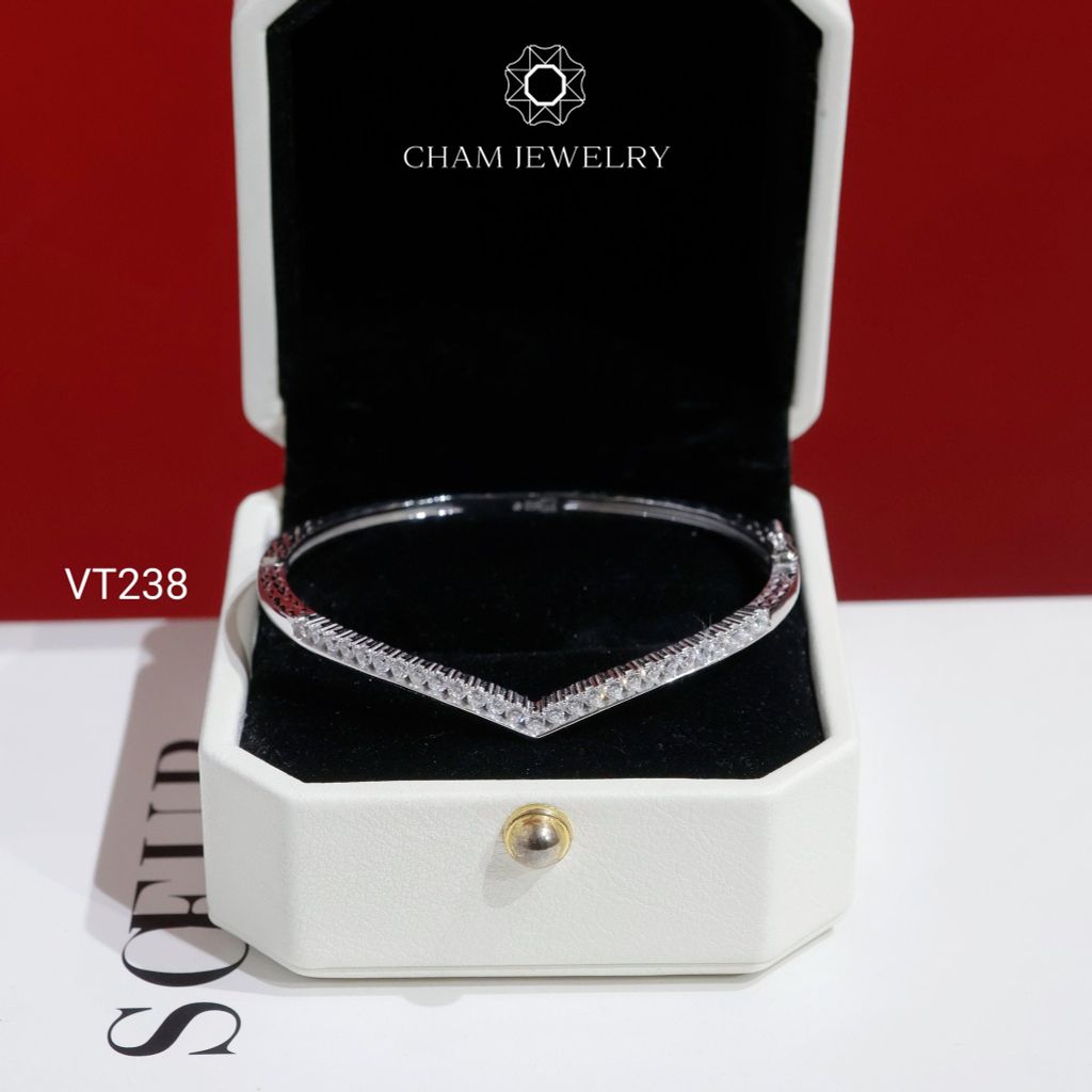 Vòng Tay VT238 CHAM JEWELRY, Vòng Kiểu Vương Miện (Barcode TV222)