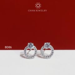 Hoa Tai BD86 CHAM JEWELRY, Chủ 4.0mm (Barcode TBD287).