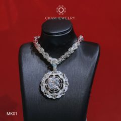 Mặt Dây Chuyền MK01 CHAM JEWERLY, Mặt Xoàn Kim Tiền Chủ 10.0mm (Barcode TMA1824).