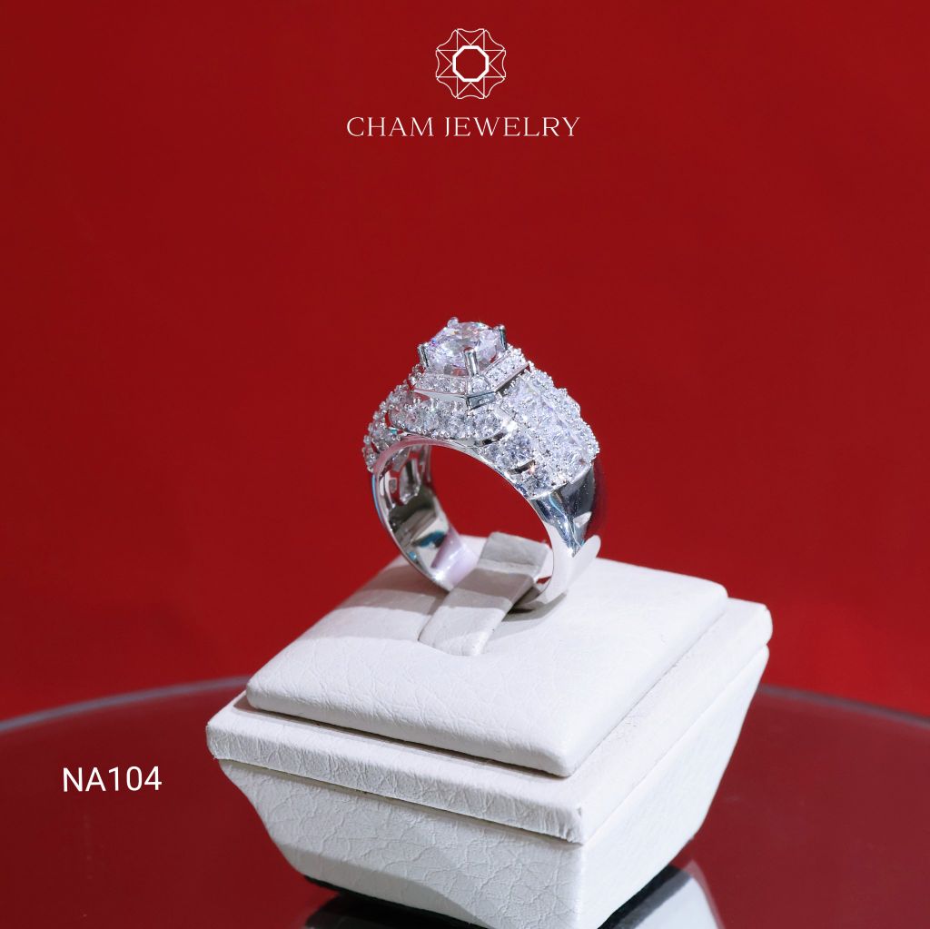 Nhẫn Nam NA104 CHAM JEWELRY, Chủ 7.0mm (Barcode TNNA422).