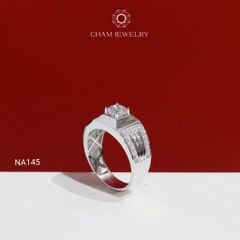 Nhẫn Nam NA145 CHAM JEWELRY, Chủ 6.0mm (TNNA185-C-NNA36)