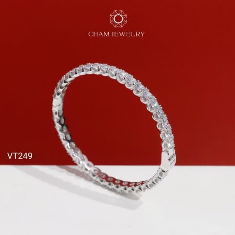Vòng Tay CHAM JEWELRY VT249, Vòng Full Đá 4.0mm (Barcode PVH364)