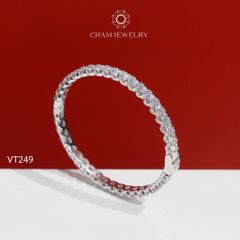 Vòng Tay CHAM JEWELRY VT249, Vòng Full Đá 4.0mm (Barcode PVH364)