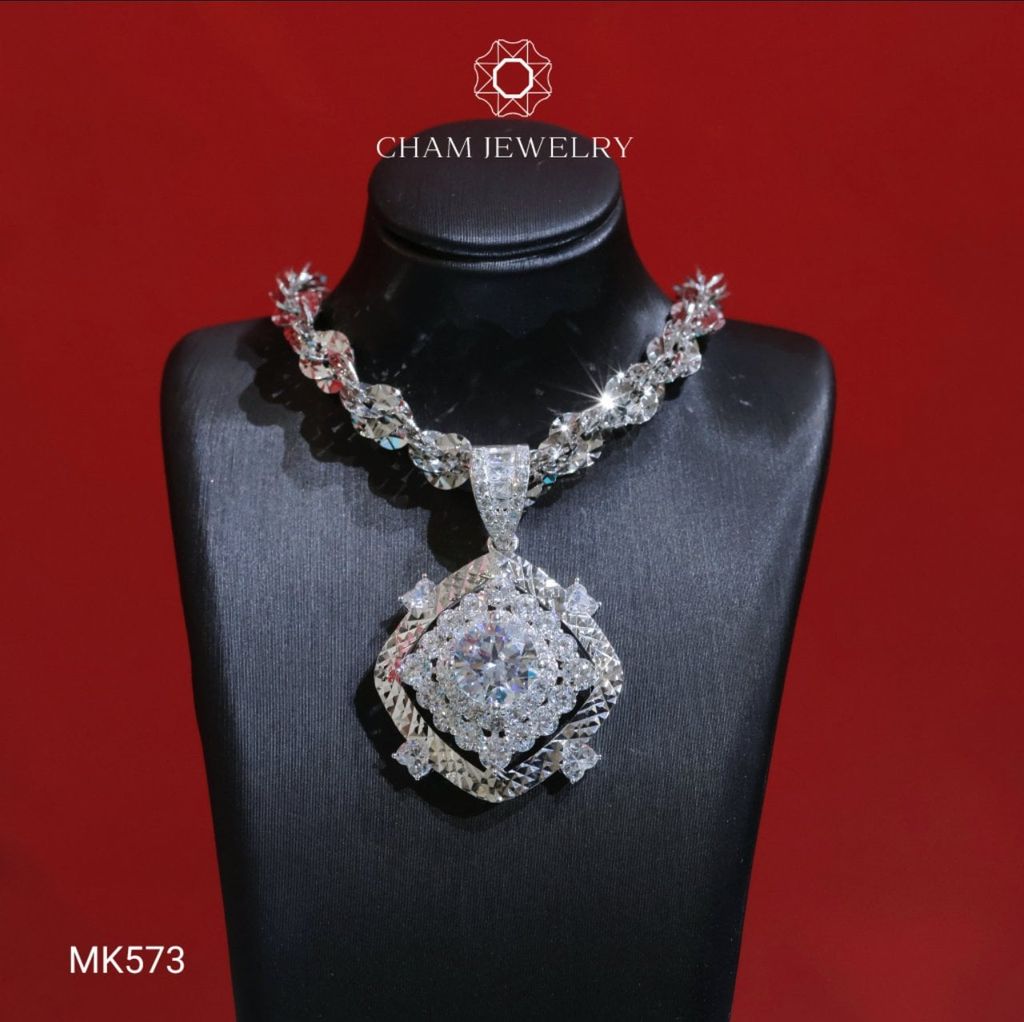 Mặt Dây Chuyền MK573 CHAM JEWELRY, Chủ 9.0mm (Barcode TMA1704).